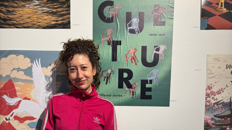 Görsel İletişim Tasarımı öğrencisi Nil Durmaz’a uluslararası afiş yarışmasından ikincilik ödülü