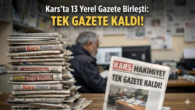 Kars’ta birleşme ve kapanmalar sonucunda tek gazete kaldı
