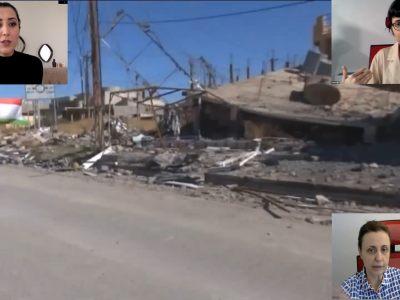 Radyo ve Televizyon Haberciliği dersi kapsamında Gazeteci Saime Toktaş'ın anlatımıyla 'Savaş ve Kriz yönetimi' konuşuldu