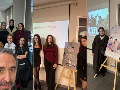 Öğrenciler projelerini sundu.