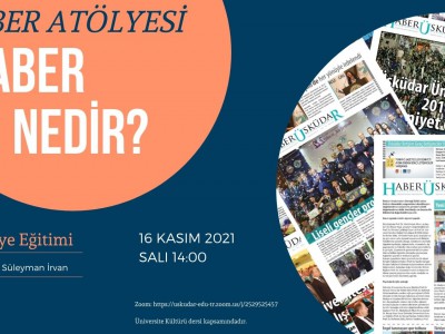 Üsküdar Üniversitesi İletişim Fakültesi'nde Haber Atölyesi çalışmaları devam ediyor.