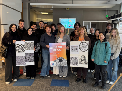 Optik sanat sergisi sanatseverlerle buluştu