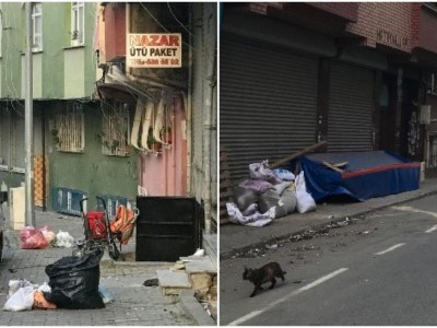 Gaziosmanpaşa'da sokağa atılan çöpler sağlığı tehdit ediyor.