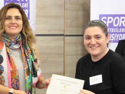 Spor Gazetecileri yarışmasının kazananı Elif Aksu