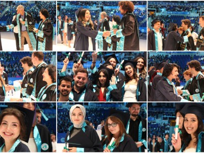 Üsküdar Üniversitesi 2021-2022 Akademik Yılı Mezuniyet Töreni, Ülker Spor ve Etkinlik Salonu’nda gerçekleştirildi.