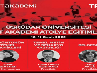 Üsküdar Üniversitesi İletişim Fakültesi ve TRT iş birliğiyle ‘TRT Akademi Atölye Eğitimleri’ düzenlendi.