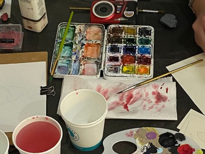 Üsküdar Üniversitesi Tasarım Atölyesi kapsamında Sulu Boya etkinliği gerçekleştirildi