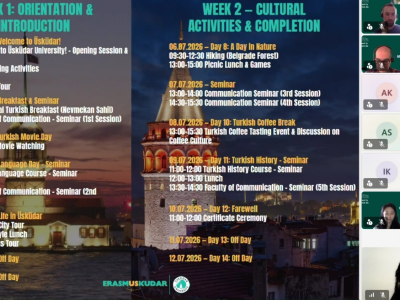 19 öğrenci yaz okulu kapsamında Üsküdar İletişim'e gelecek