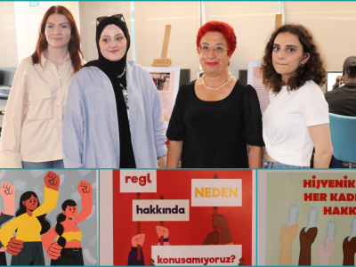 Saklayacak Bir Şey Yok” temalı kampanya kapsamında hazırlanan 'Utanmadık Çizdik' sergisi Üsküdar Üniversitesi Güney Yerleşkesi Fuaye alanında açıldı