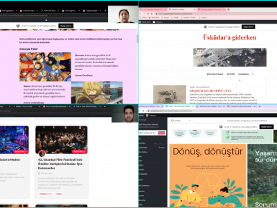 Yeni Medya ve İletişim Bölümü öğrencileri mezuniyet projelerini sundu
