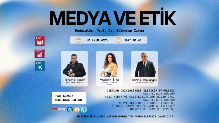 Üsküdar İletişim’de “Medya ve Etik” paneli yapılacak